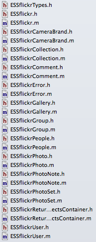 ESSflickr classes in flickery 2