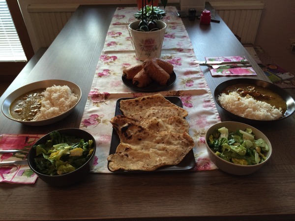 Chicken Curry with Rice, Naan