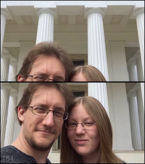 Briefly without and with face detection