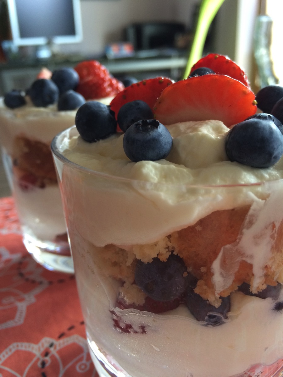 Lemon Curd Berry Trifle