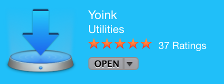 Yoink listing with Stars