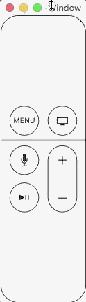 Apple TV Siri Remote Drawn in Code