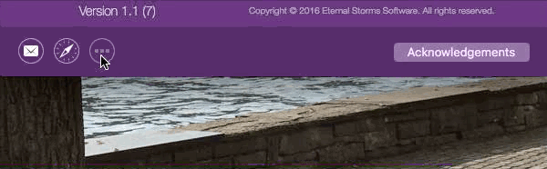 Eternal Storms Software About Window Newsletter Subscription