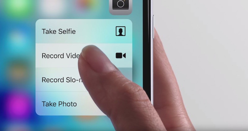 IPhone 6s 3D Touch Quick Action