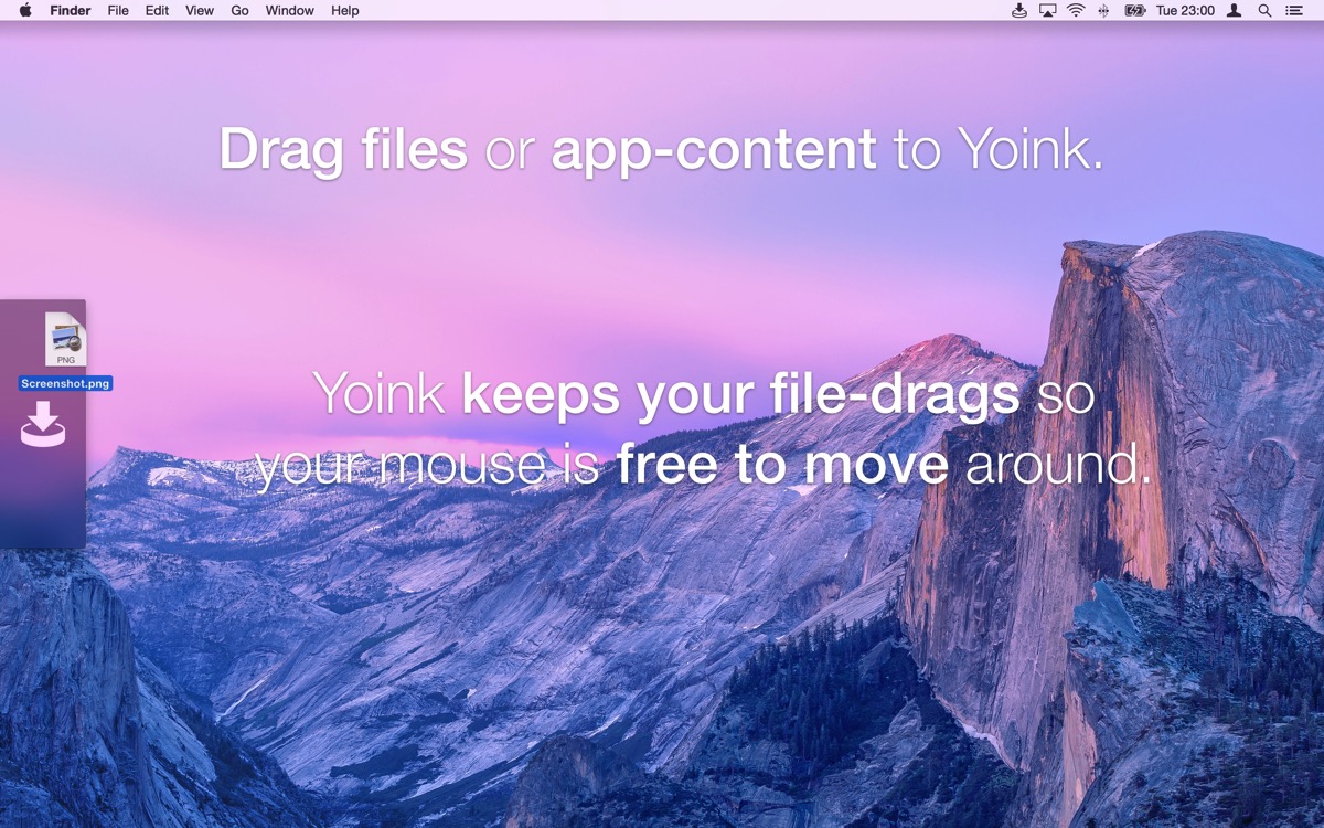 Old Mac App Store Screenshot of Yoink