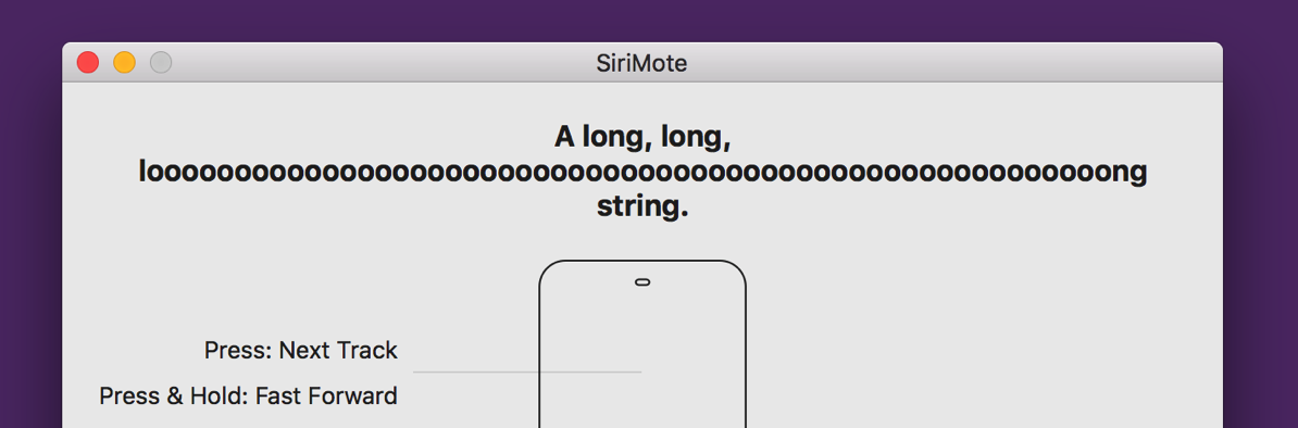 SiriMote AutoLayout Test (long string)