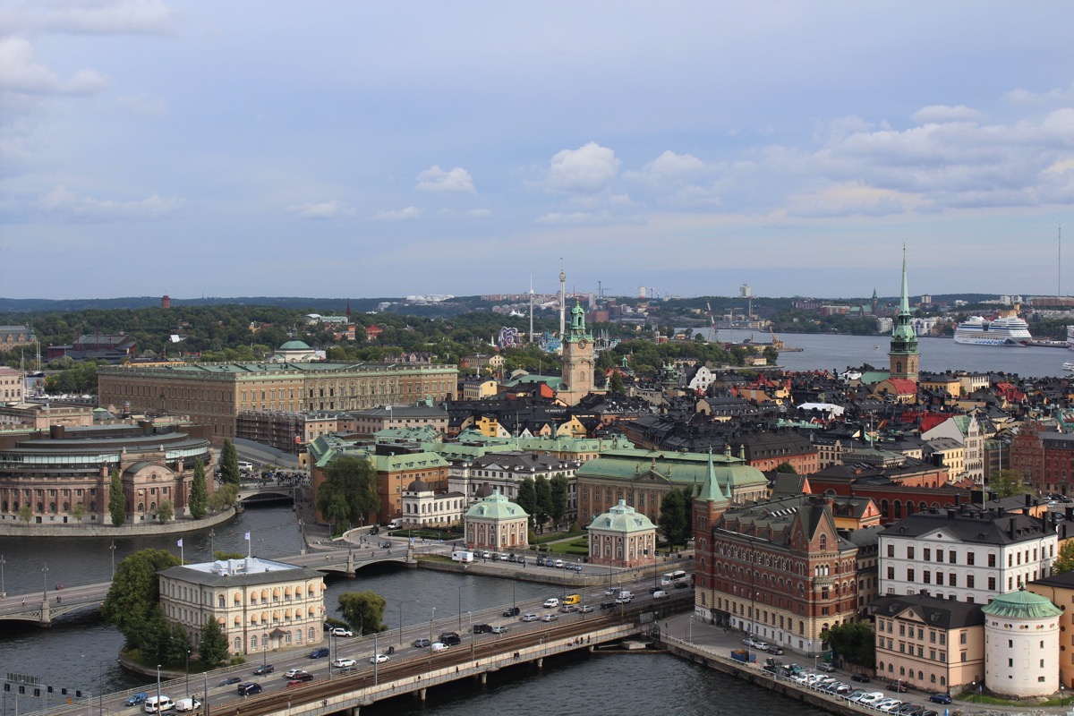 Stockholm from Stadshuset Tower