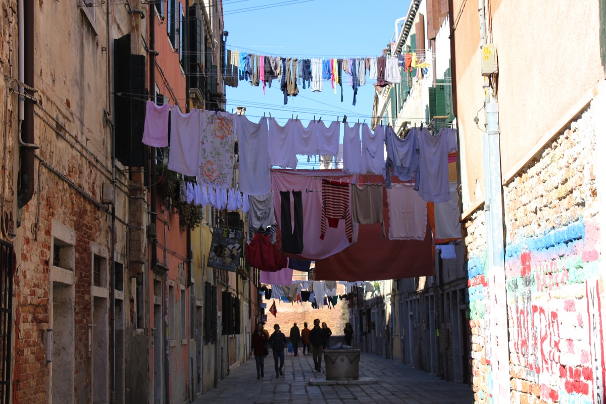 Venice, drying clothes